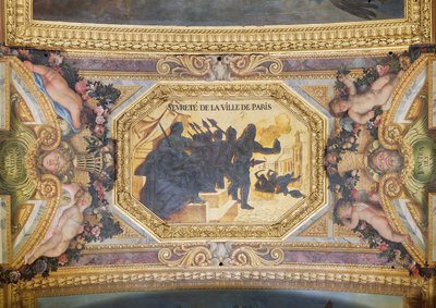 The Resistance of Paris, ceiling painting from the Galerie des Glaces by Charles Le Brun